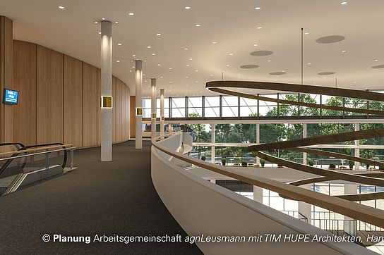 CCH Foyer Z / © Planung Arbeitsgemeinschaft agnLeusmann mit TIM HUPE Architekten, Hamburg
