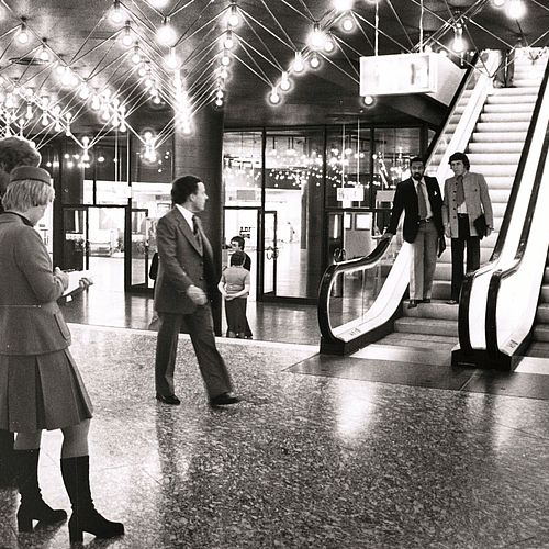 CCH Foyer in den 1970er Jahren 